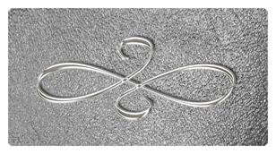 DSC700 601 SL SH SL Silver Scroll Shimmer Silver Background